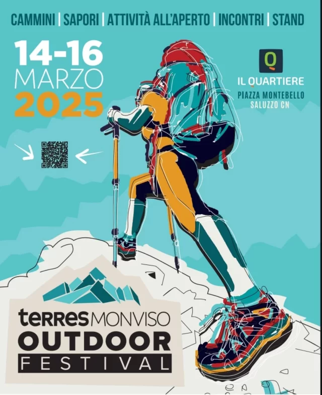 Il “Terres Monviso outdoor festival” è il modo che il territorio saluzzese ha di presentarsi e farsi conoscere fuori dalla provincia di Cuneo, oltre il Piemonte, in Italia e all’estero. 

Come gruppo scout Agesci «Saluzzo 1» da sempre portiamo i nostri bambini e ragazzi nelle “bellezze del Creato” che ci circondano e che si trovano nelle vallate e nella pianura alle pendici del Re di Pietra.
Venite a trovarci al “Terres Monviso outdoor festival” questo fine settimana dal 14 al 16 marzo, al Quartiere (piazza Montebello 1)  per conoscerci e per avere un primo assaggio di quello che facciamo agli scout e magari per iniziare un percorso insieme! 

Ci vediamo al “Terres Monviso outdoor festival”!!
.
.
.
#outdoorfestival 
#outdoor 
#saluzzo
